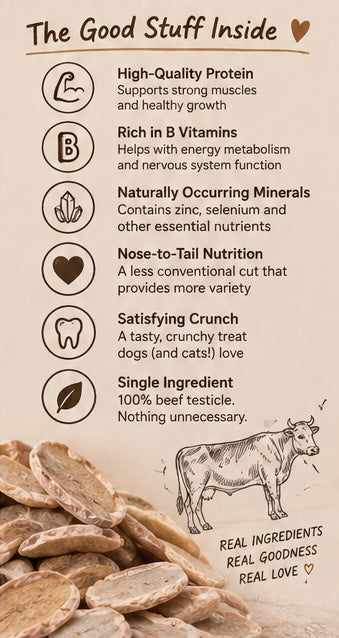 Freeze-dried Raw Beef Testicle Chips